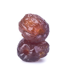 preserved fruits. chinese sugar date preserved fruits on the bac