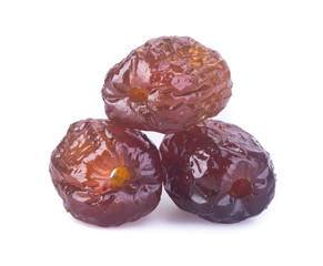 preserved fruits. chinese sugar date preserved fruits on the bac