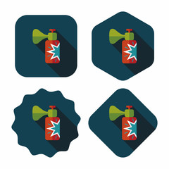 party horn flat icon with long shadow,eps10