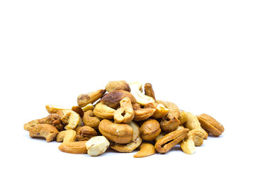 Fototapeta na wymiar cashew on white background