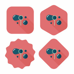 bubbles flat icon with long shadow,eps10