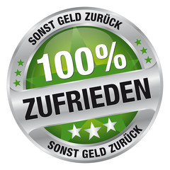 100% Zufrieden –  sonst Geld zurück
