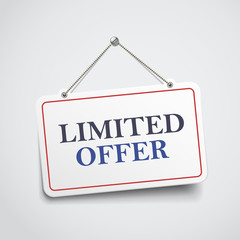 limited offer hanging sign