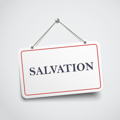 salvation hanging sign