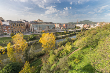 Vista urbana de Ponferrada,Le&oacute;n,Espa&ntilde;a