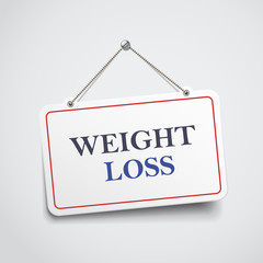 weight loss hanging sign
