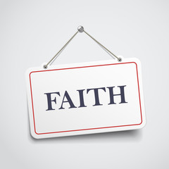 faith hanging sign