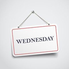 Wednesday hanging sign