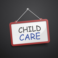 child care hanging sign