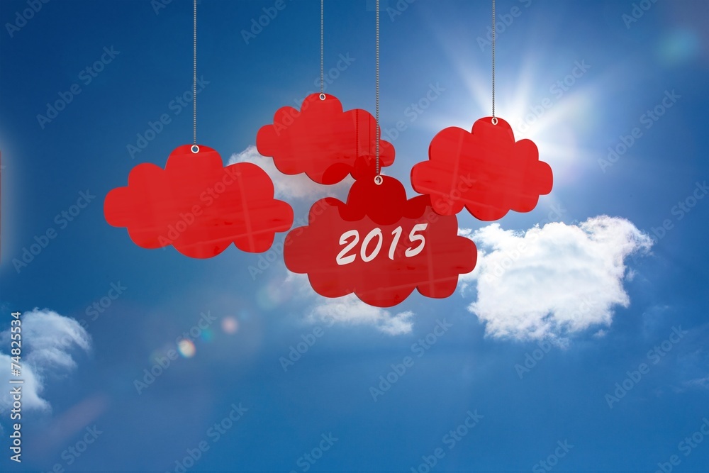 Poster composite image of 2015 red cloud tags