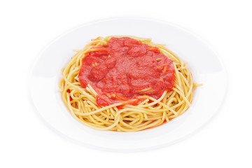 Pasta with tomato sauce