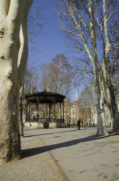 pavillion in zrinjevac park, zagreb