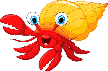Cartoon hermit crab