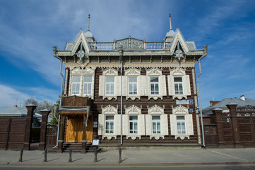 Naklejka premium Holzhaus in Irkutsk