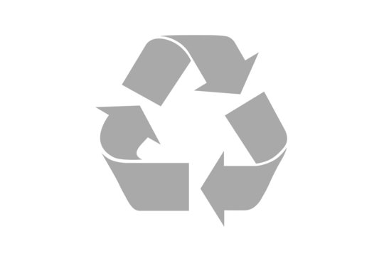 recycle symbol with clipping path