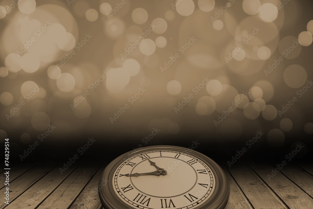 Poster Composite image of large clock