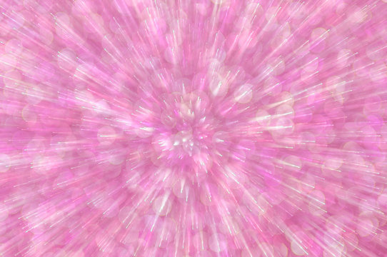 Pink Glitter Explosion Lights Abstract Background