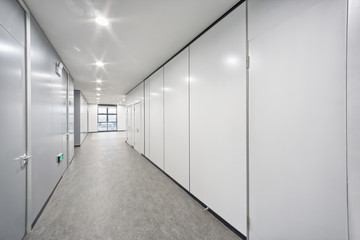 modern office corridor