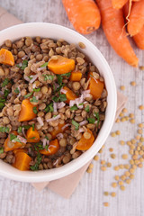 lentils and vegetables