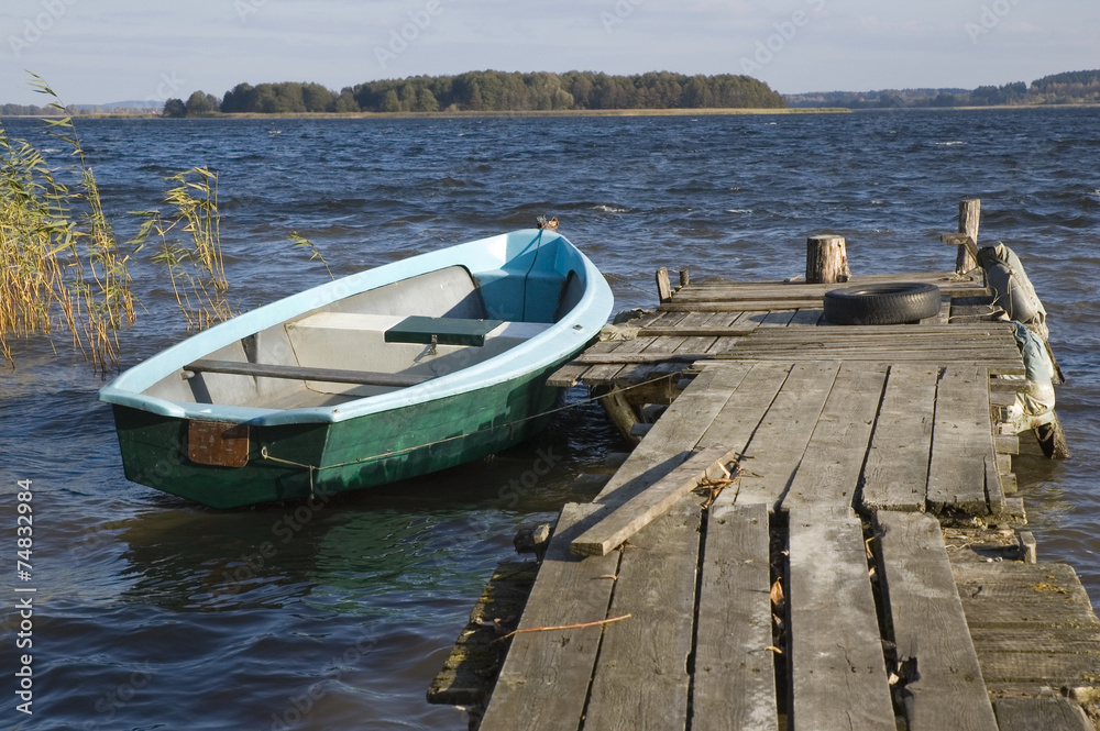 Poster fishing boat