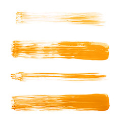 Naklejka premium Straight oil paint brush strokes