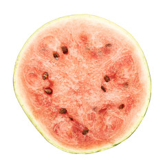 Watermelow slice cut section isolated