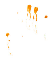 Oil paint stains isolated