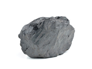 Coal on Isolated White Background