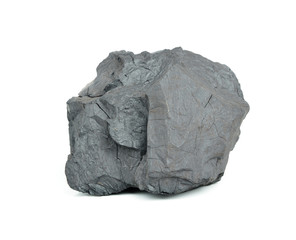 Coal on Isolated White Background
