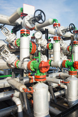 Valves at gas plant
