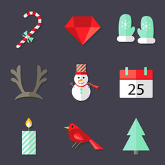 9 Christmas Icons Set 3