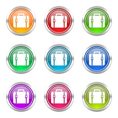 bag colorful vector icons set