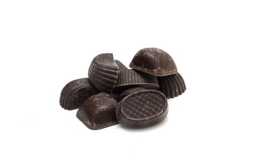 Round chocolates. Photo.