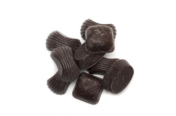 Round chocolates. Photo.