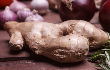 Fototapeta premium pieces of ginger