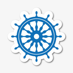 Logo gouvernail de bateau. © Scriblr