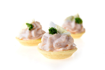 tartlet with cream