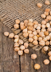 chickeaps on wooden surface