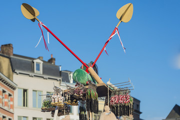 Ducasse de Mons or Doudou in Mons, Belgium.