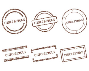 Fototapeta premium Christmas Stempel