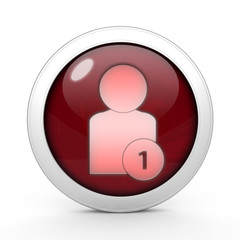 add circular icon on white background