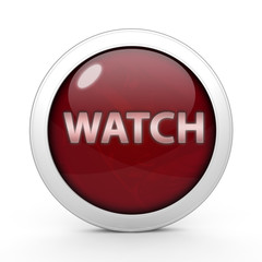 watch circular icon on white background