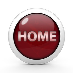 home circular icon on white background