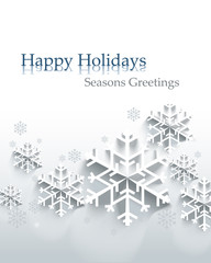 Fototapeta premium Abstract Christmas background with snowflakes