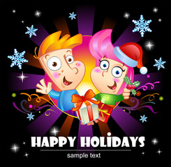 Happy Holidays greetings.