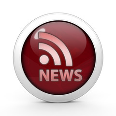 News circular icon on white background