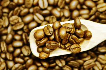 gold coffee bean