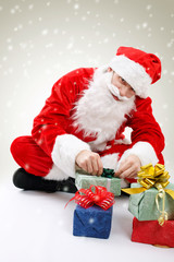 Santa with gifts