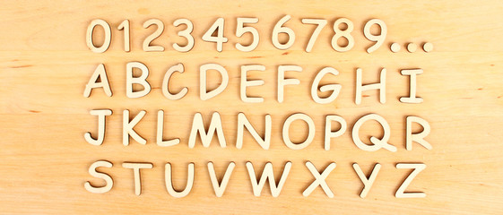 Wooden alphabet