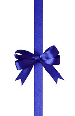 ribbon with bow isolated on white background